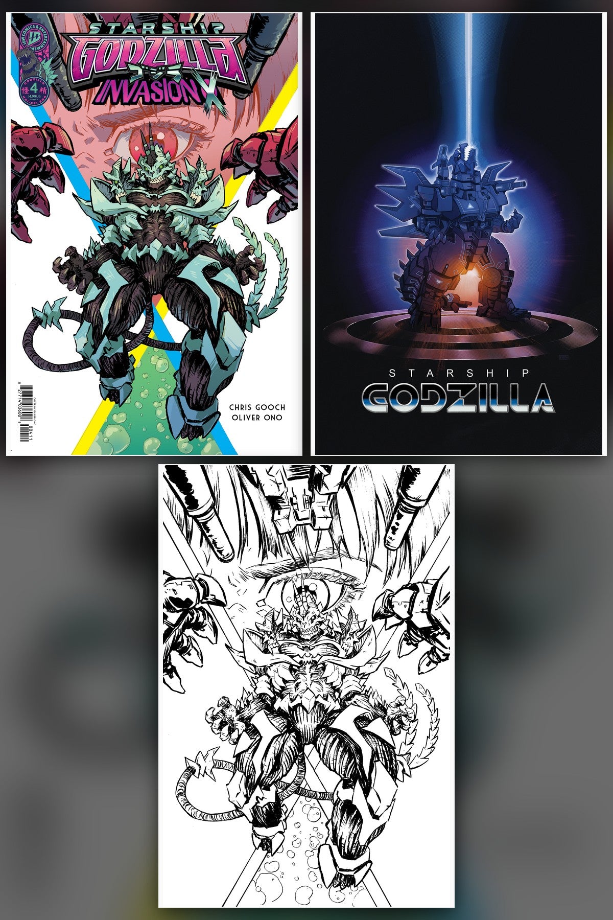Starship Godzilla: Invasion X [Kai-Sei Era] #4 cover collage