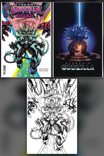 Starship Godzilla: Invasion X [Kai-Sei Era] #4 cover collage