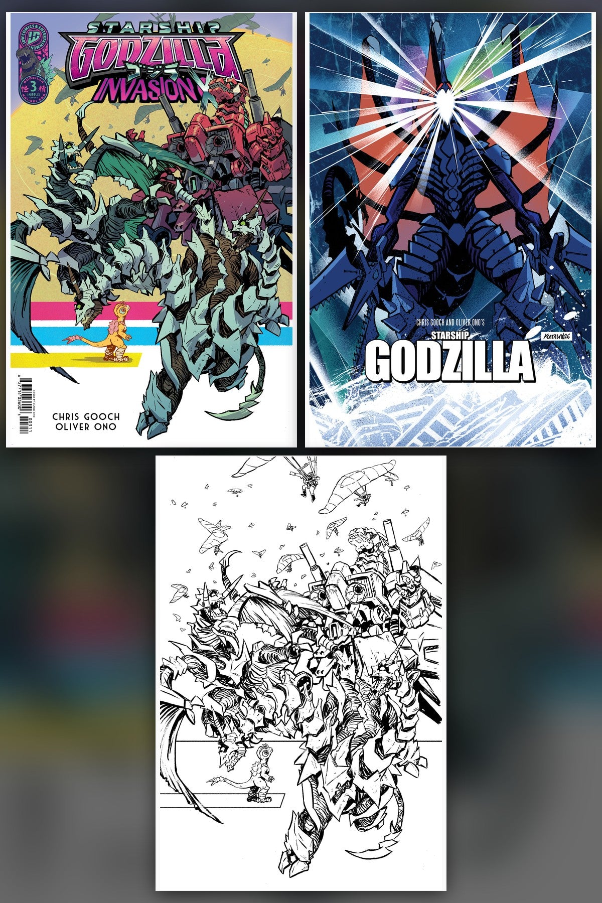 Starship Godzilla: Invasion X [Kai-Sei Era] #3 cover collage