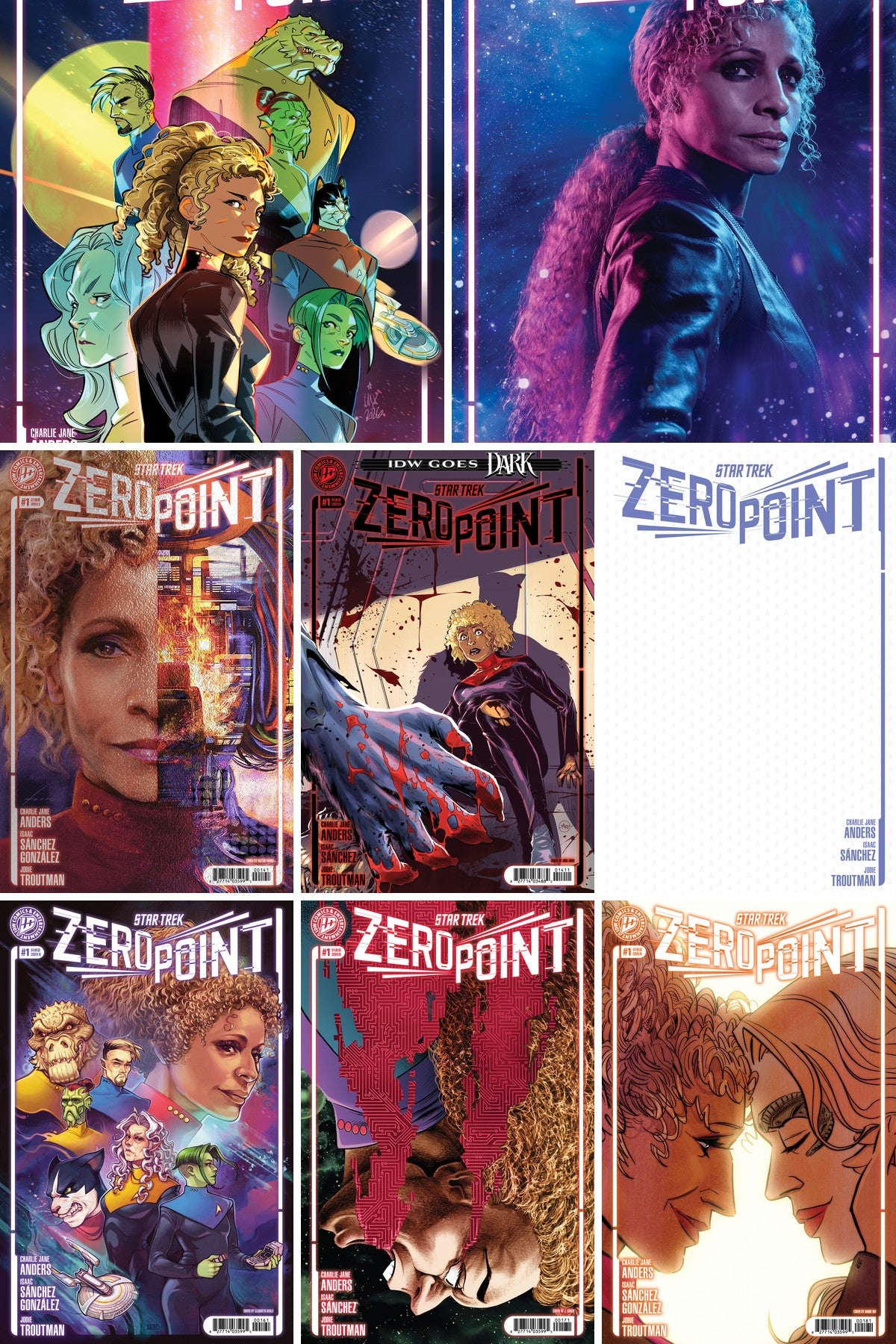 Star Trek: Zero Point #1 cover collage