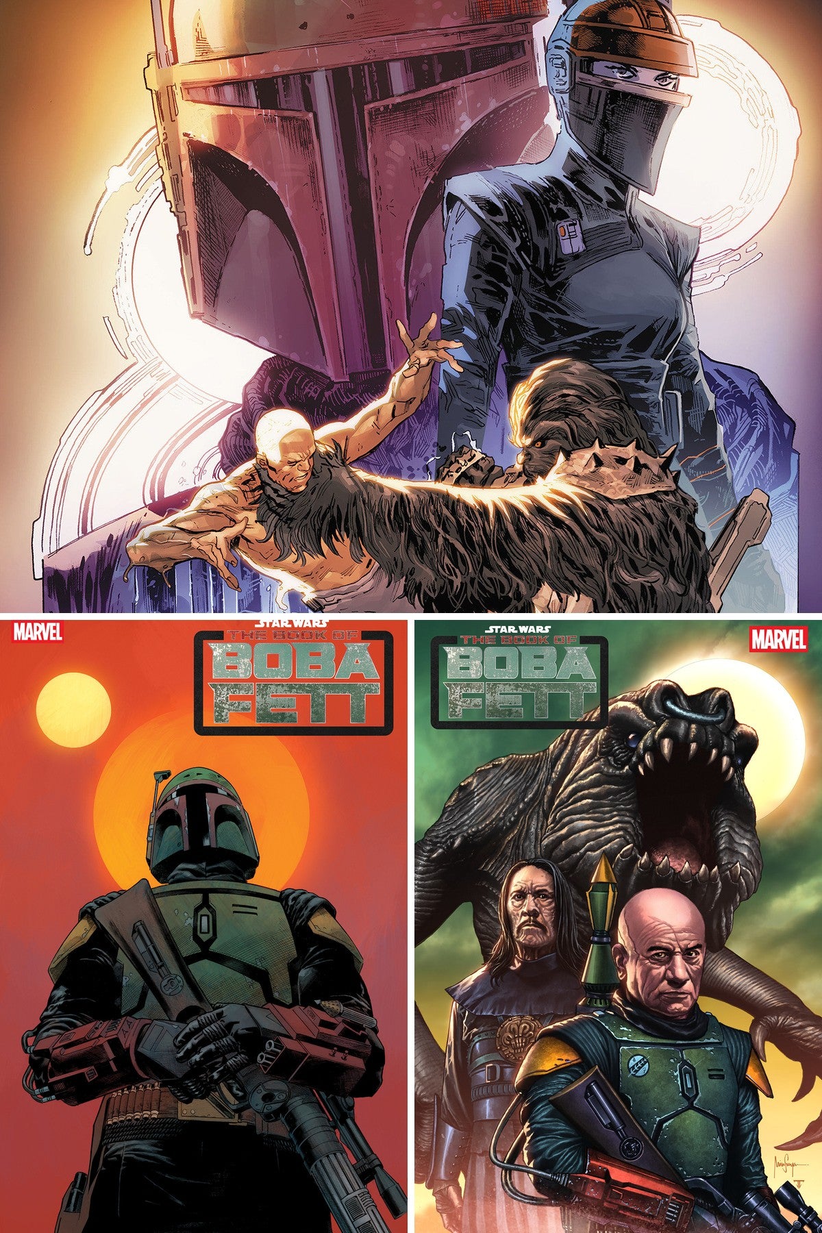STAR WARS: THE BOOK OF BOBA FETT #3 cover collage
