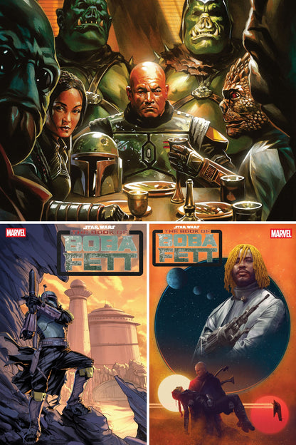 STAR WARS: THE BOOK OF BOBA FETT #4 cover collage