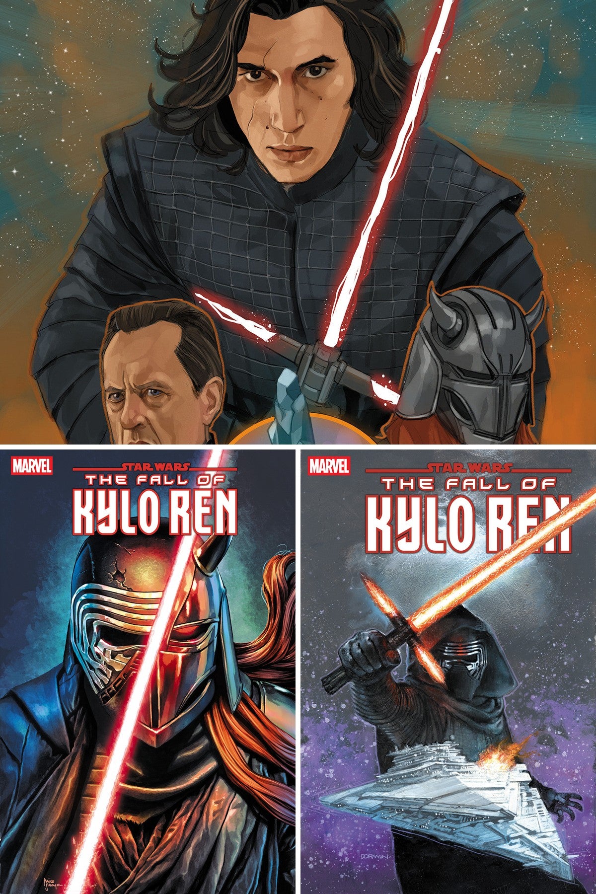 STAR WARS: THE FALL OF KYLO REN #3 cover collage