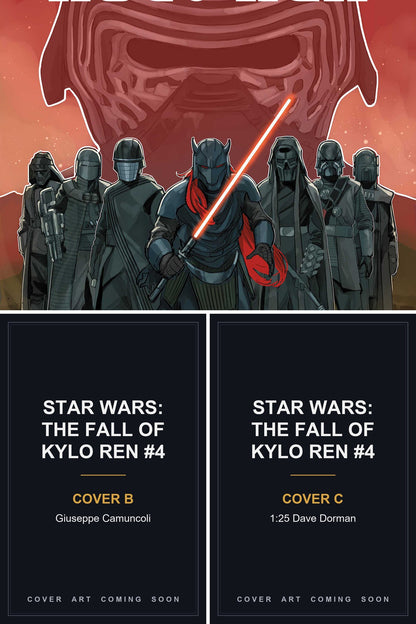 STAR WARS: THE FALL OF KYLO REN #4 cover collage - Covers B & C art coming soon