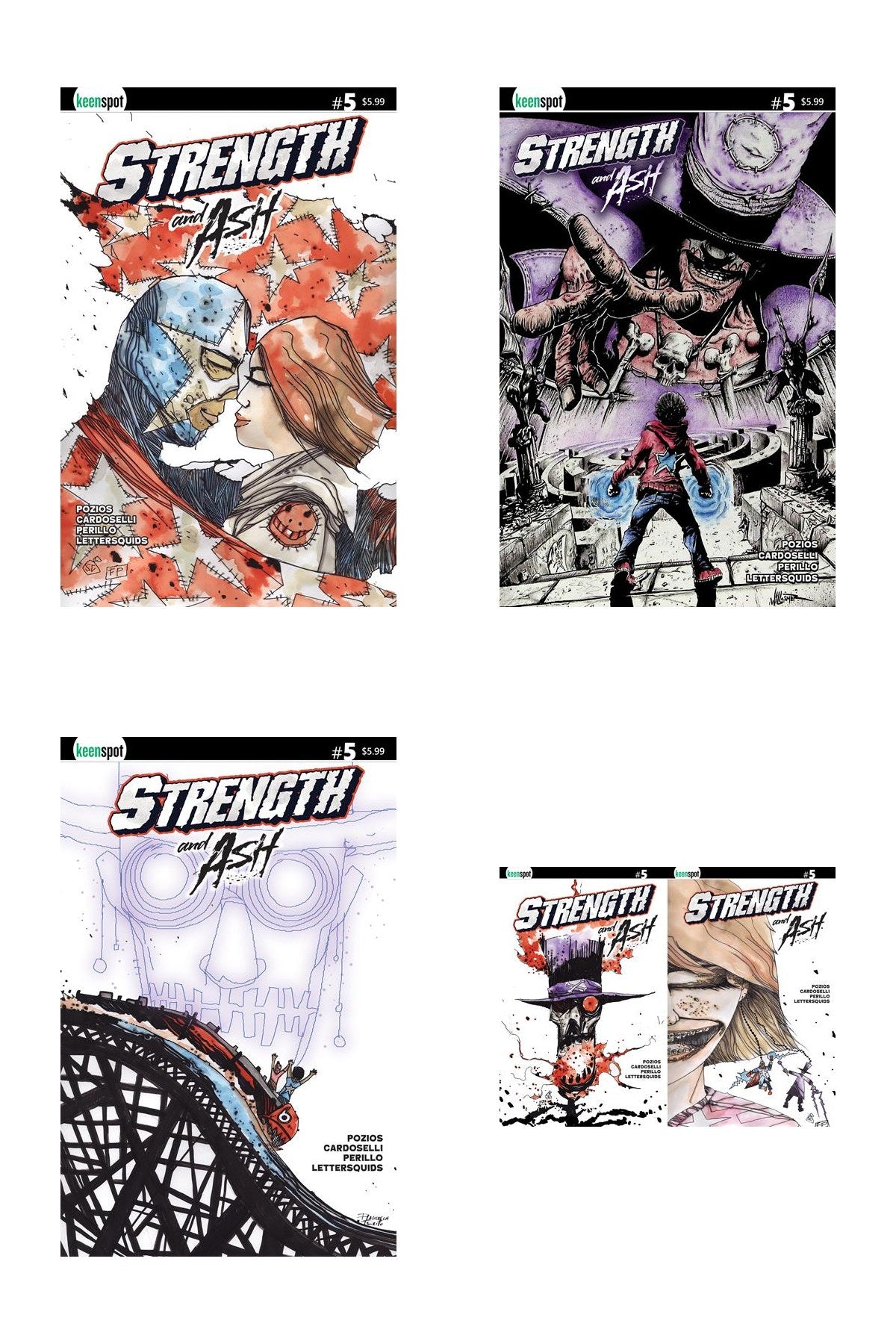 Strength & Ash #5 - All Covers Bundle (A-D, 4 Books)