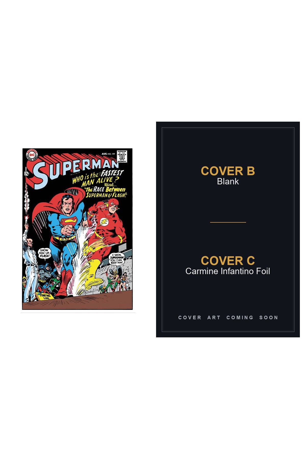 Superman #199 - All Covers - Covers B & C art coming soon