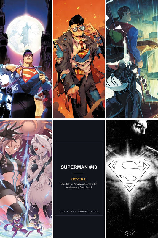 Superman #43 cover collage - Cover E art coming soon