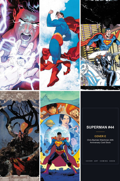 Superman #44 cover collage - Cover E art coming soon