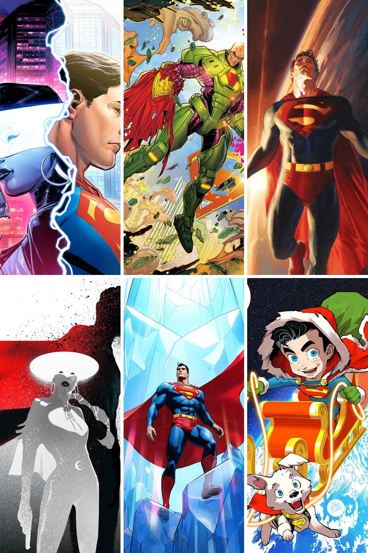 Superman #45 cover collage