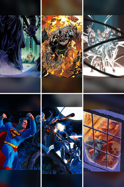 Superman #46 cover collage