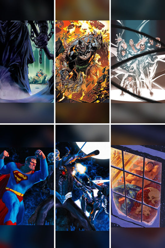 Superman #46 cover collage