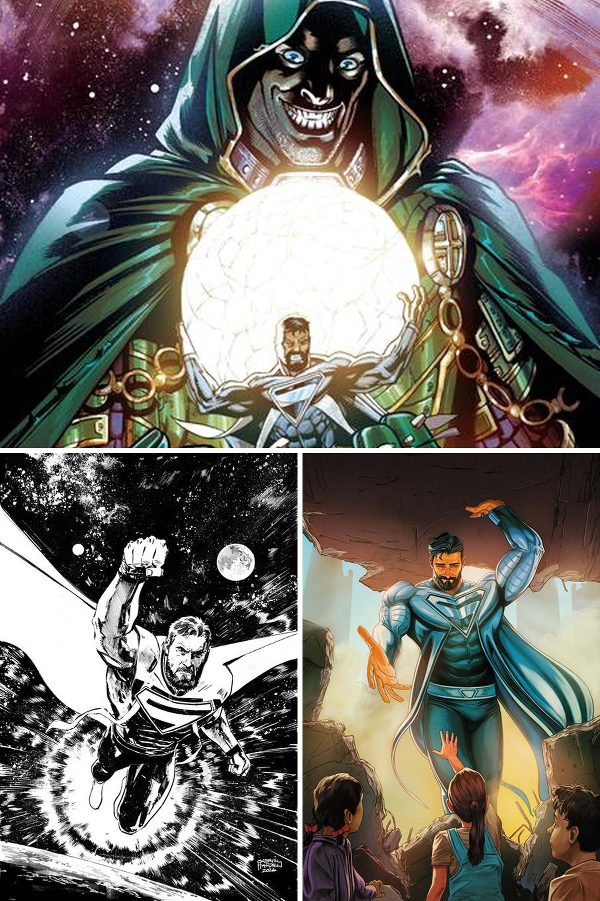 Superman Father of Tomorrow #6 cover collage
