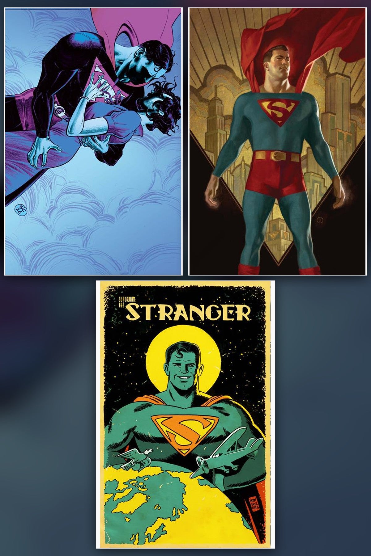 Superman The Stranger #5 cover collage