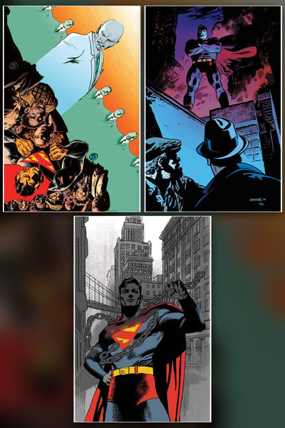 Superman The Stranger #4 cover collage