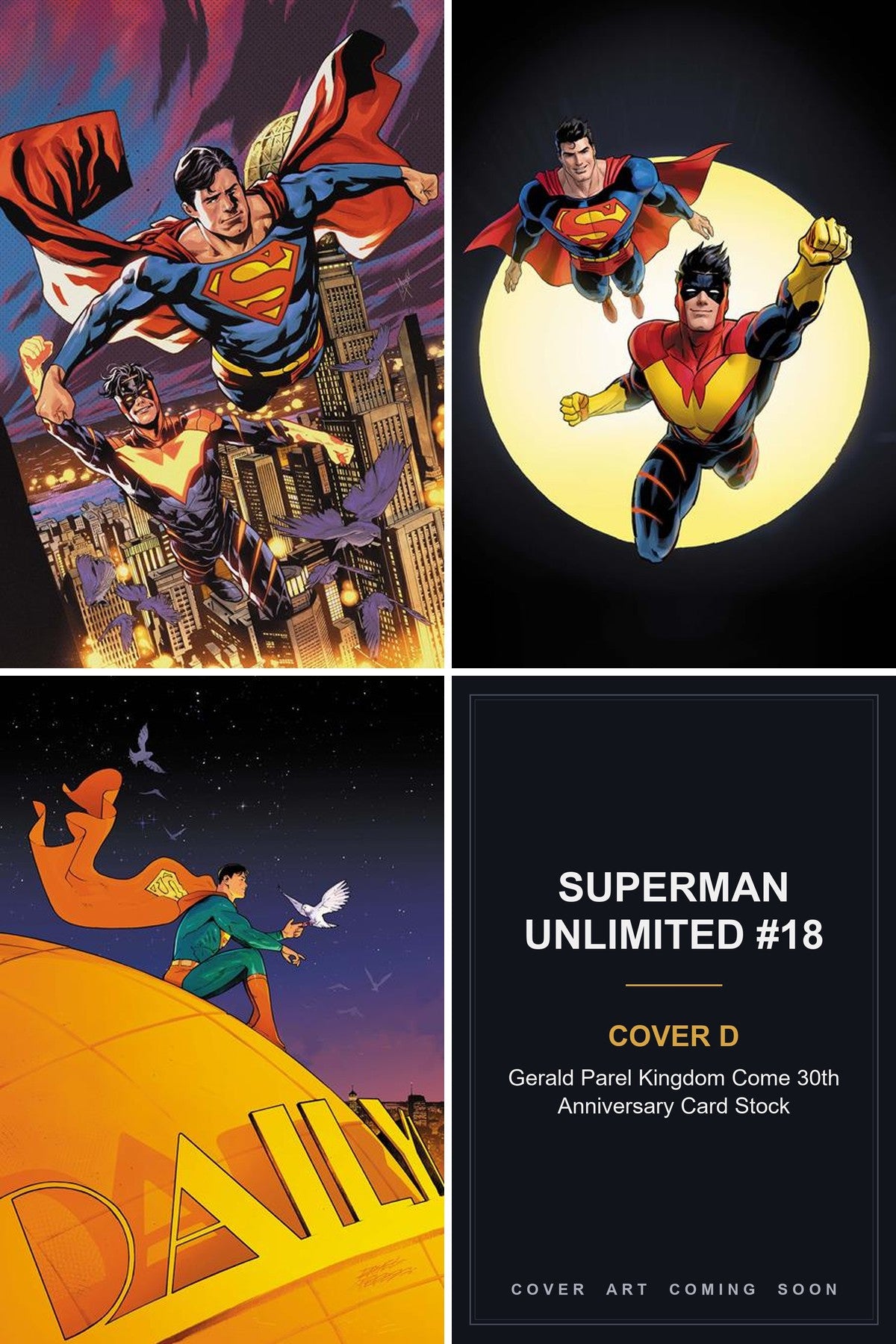 Superman Unlimited #18 cover collage - Cover D art coming soon