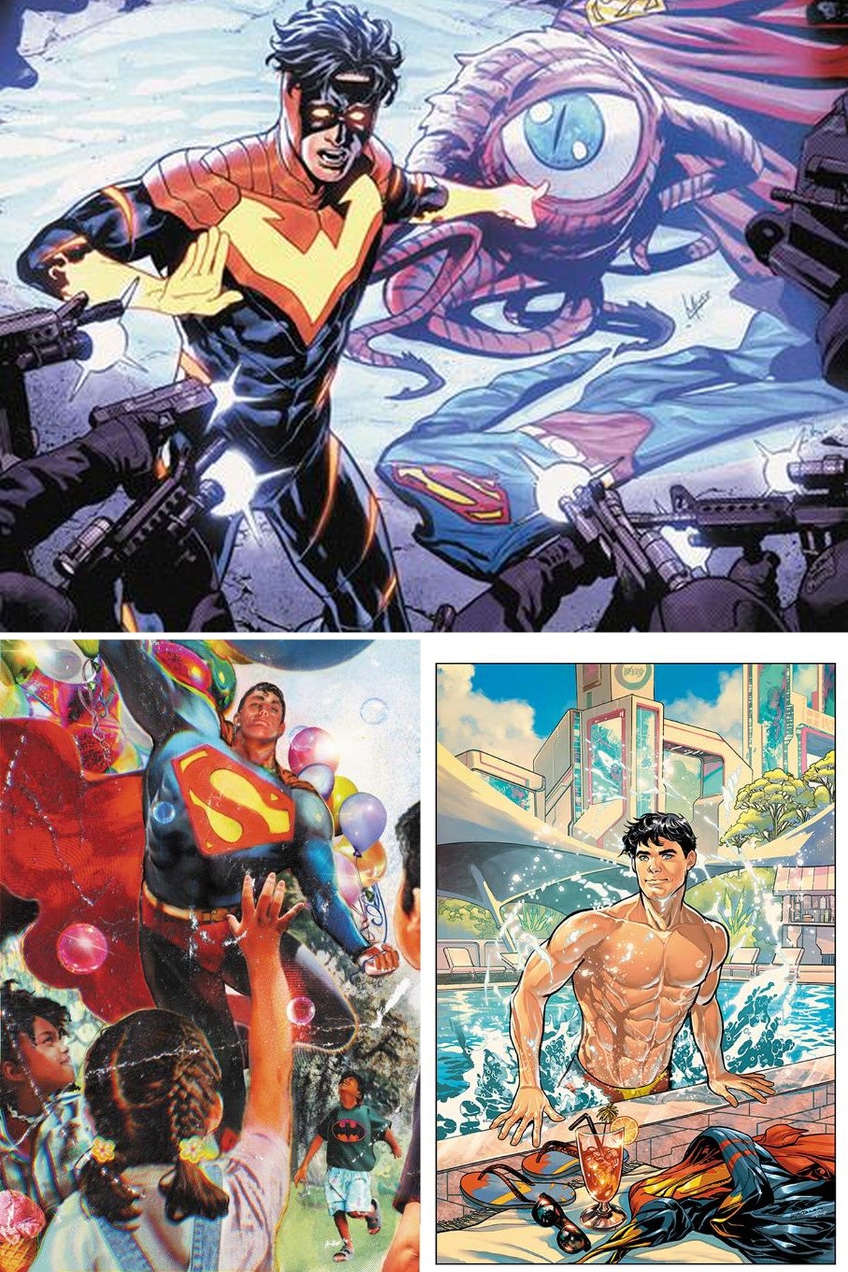 Superman Unlimited #19 cover collage
