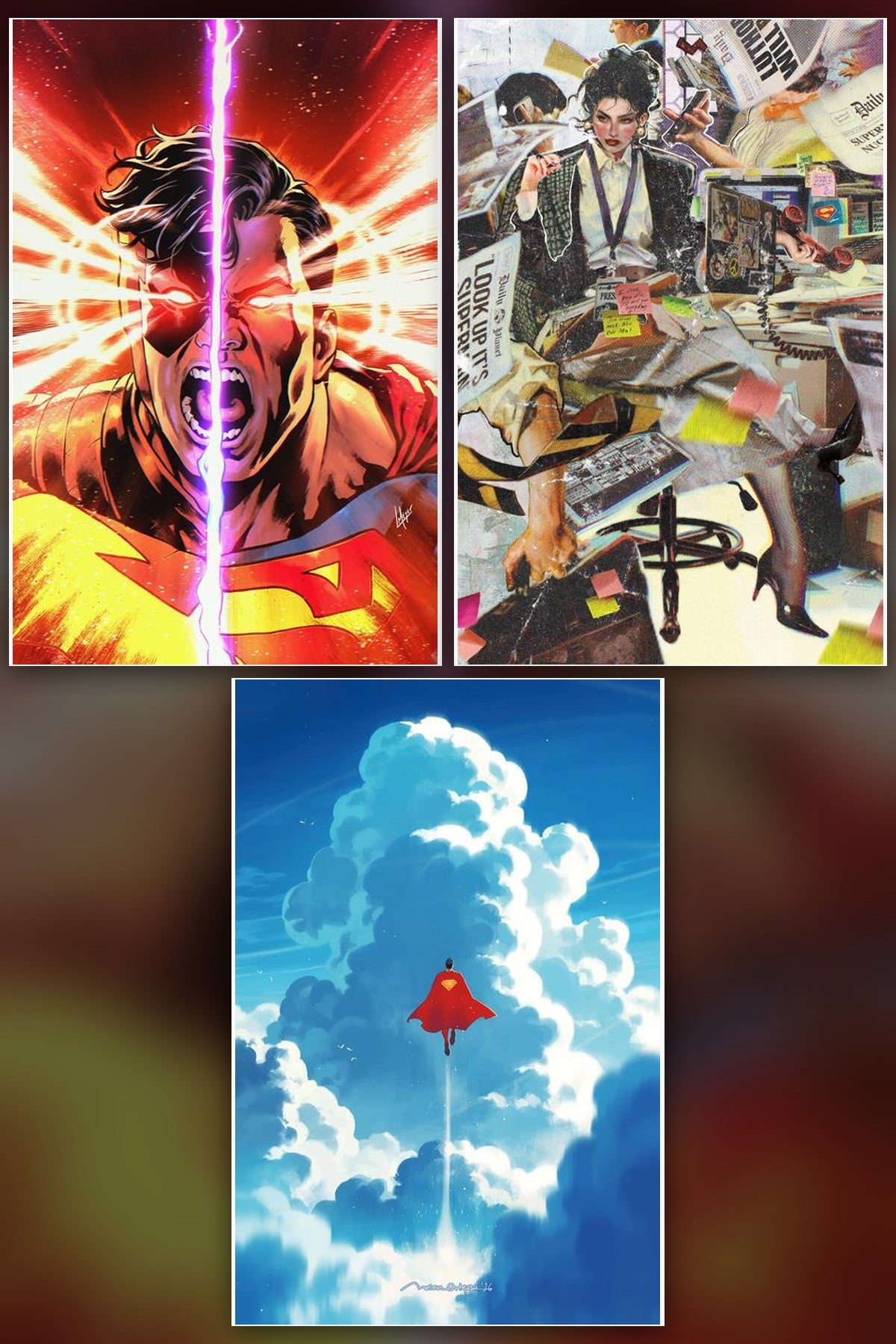 Superman Unlimited #21 cover collage