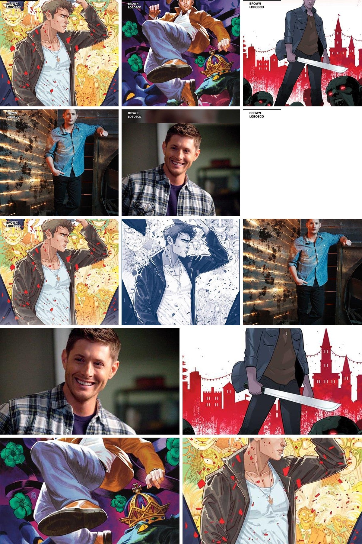 Supernatural: Dean Winchester #1 cover collage