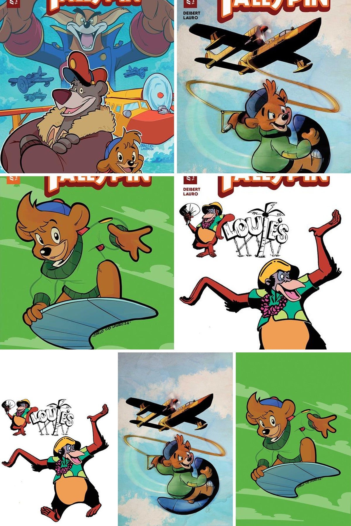 Talespin #3 cover collage