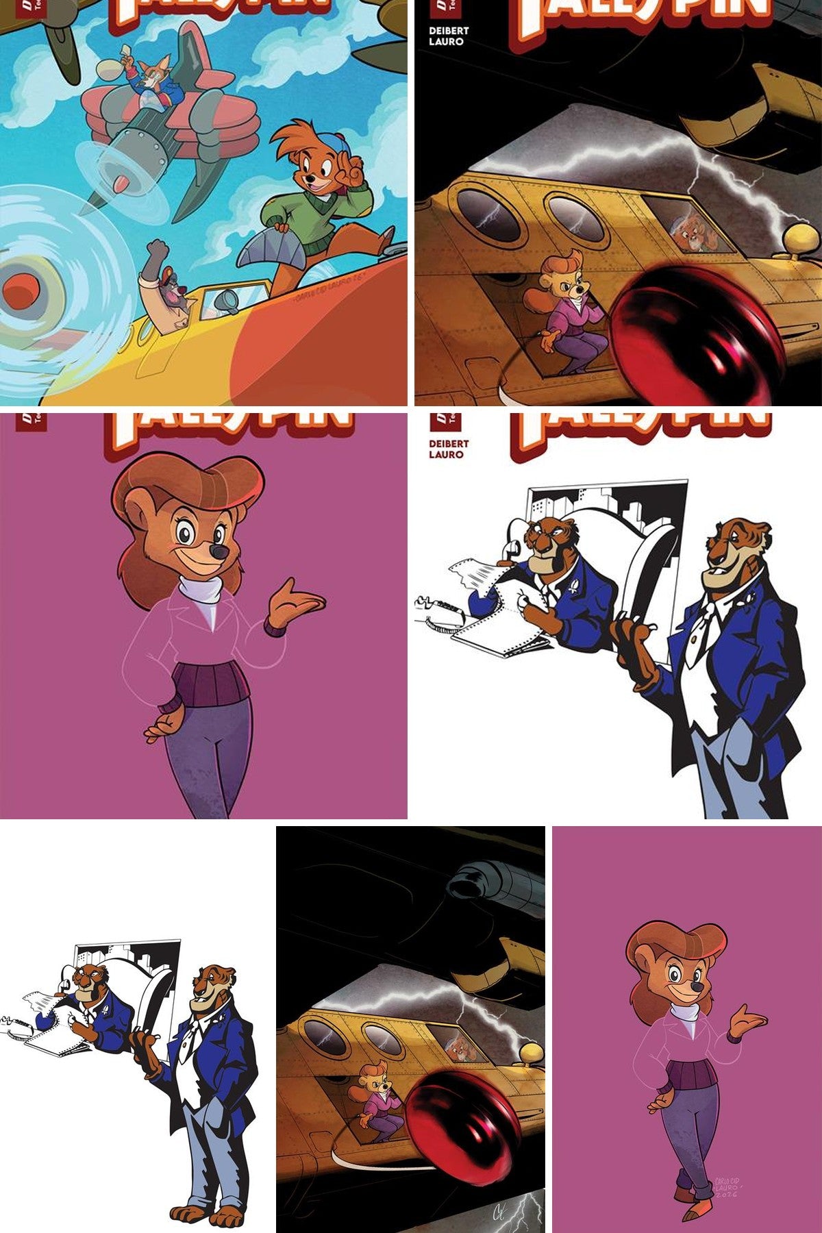 Talespin #4 cover collage