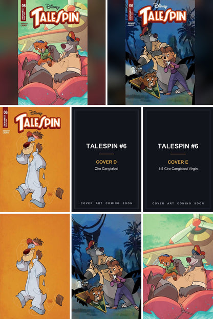 Talespin #6 cover collage - Covers D & E art coming soon