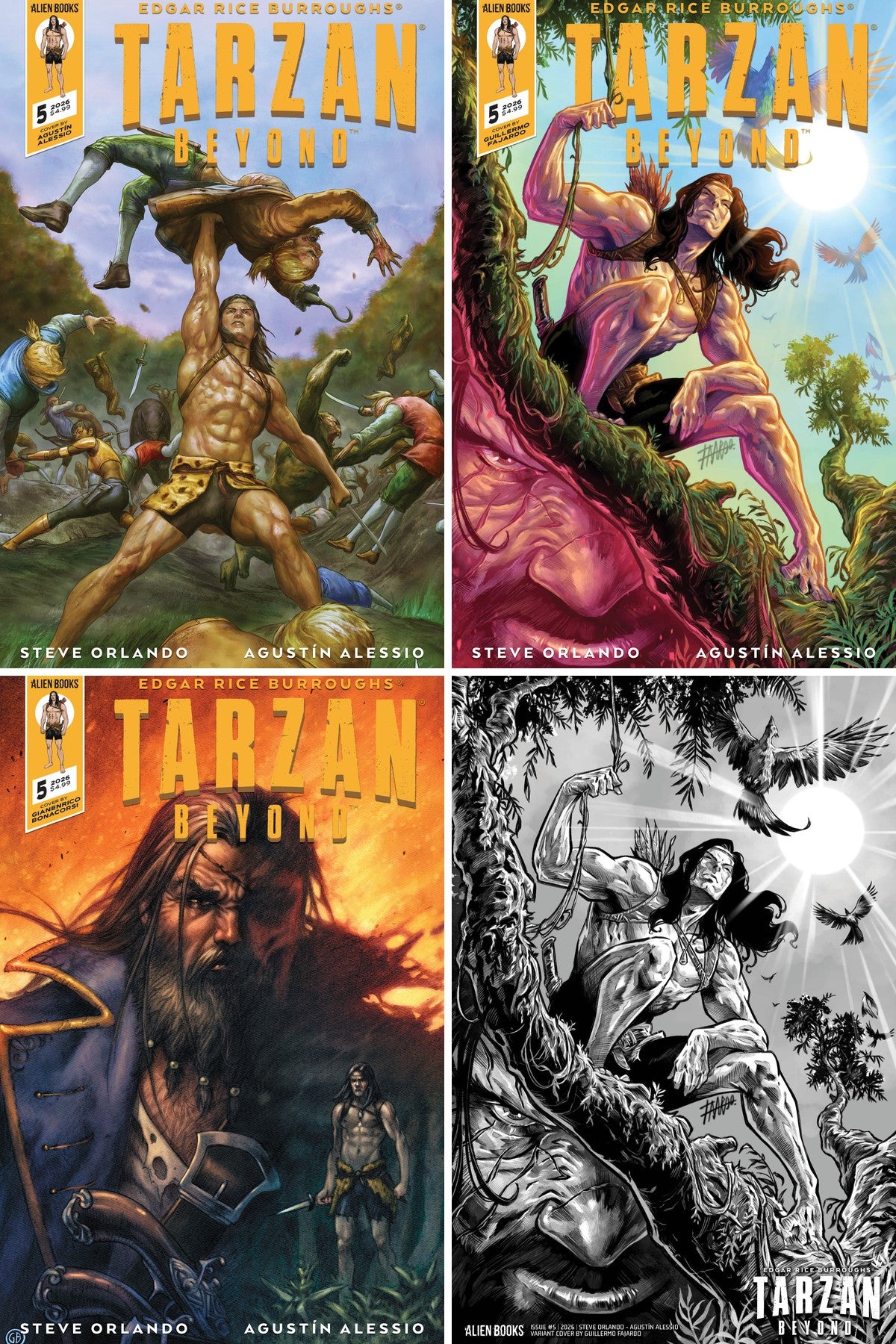 Tarzan Beyond #5 cover collage