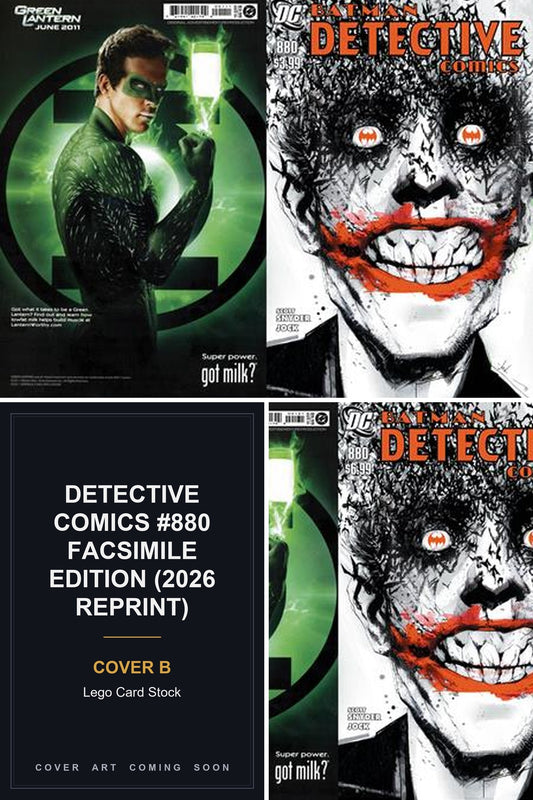 Detective Comics #880 Facsimile Edition (2026 Reprint) cover collage — Cover B art coming soon