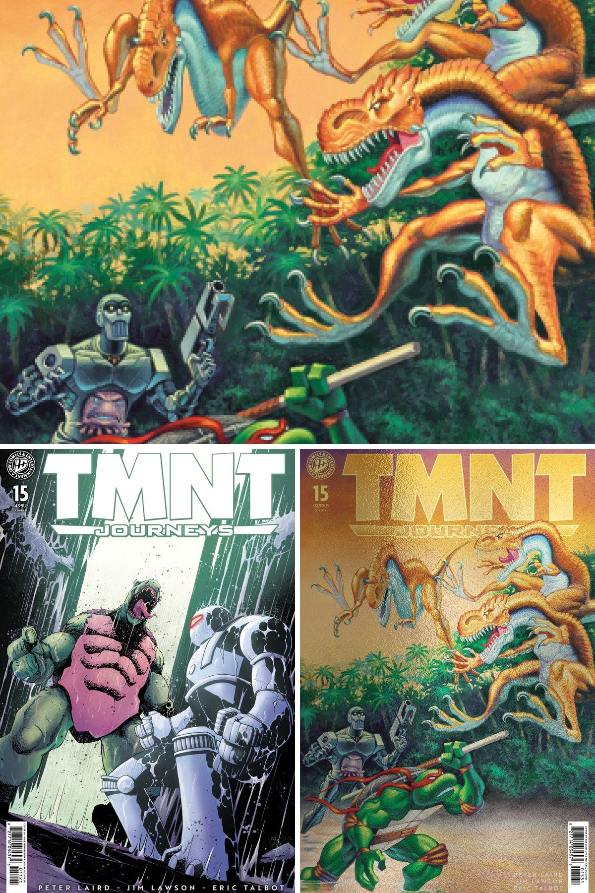 Teenage Mutant Ninja Turtles: Journeys #15 cover collage