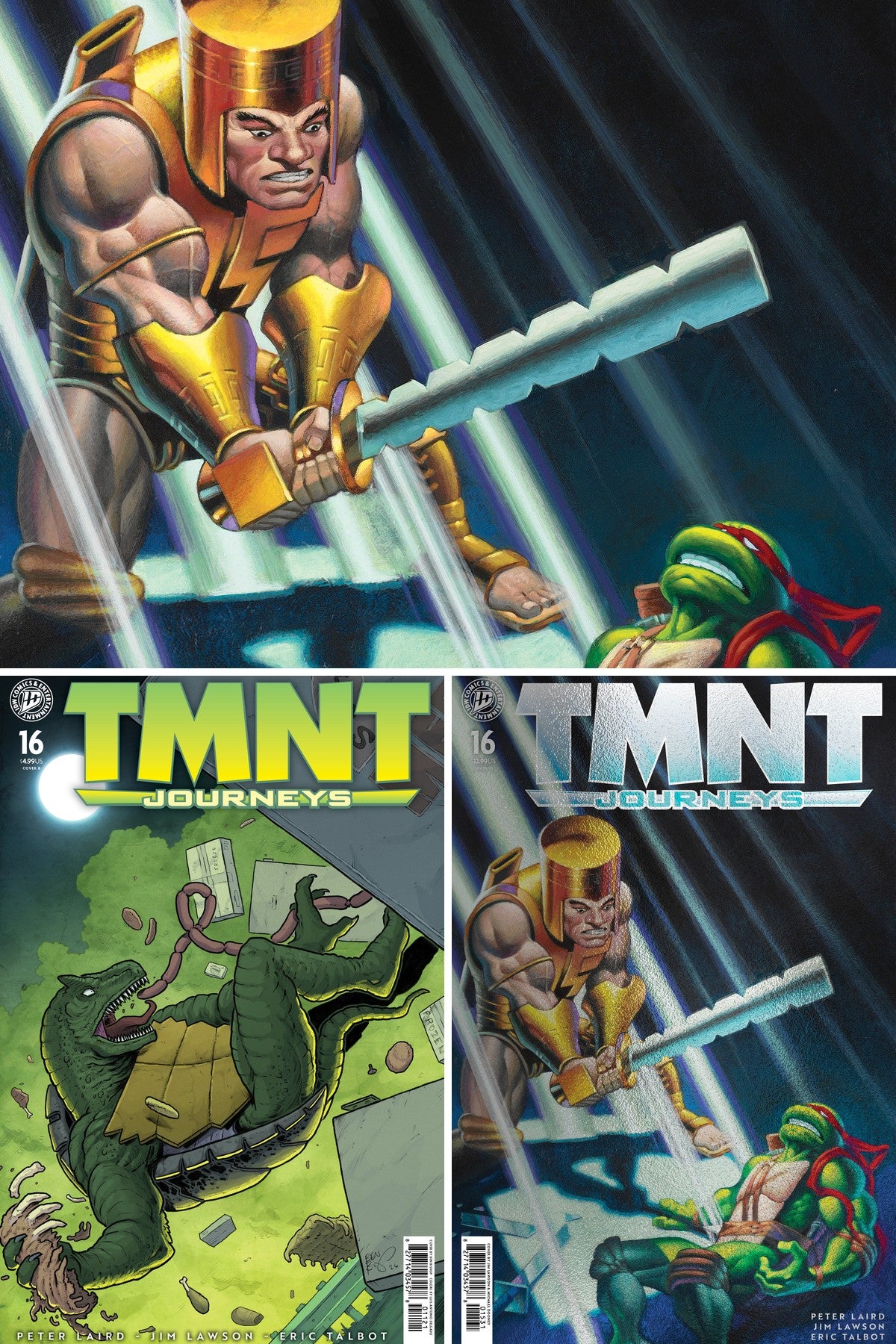 Teenage Mutant Ninja Turtles: Journeys #16 cover collage