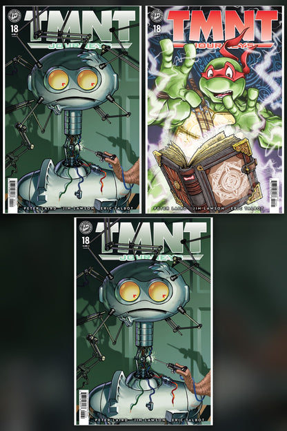 Teenage Mutant Ninja Turtles: Journeys #18 cover collage