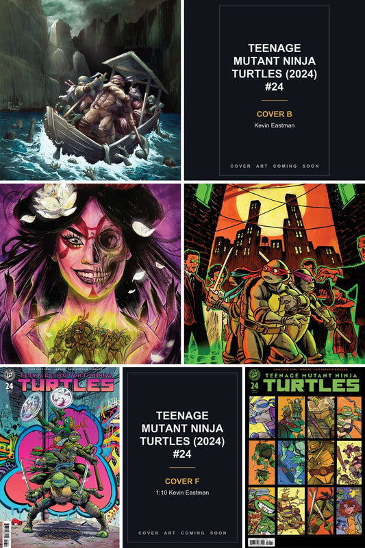 Teenage Mutant Ninja Turtles (2024) #24 cover collage - Covers B & F art coming soon