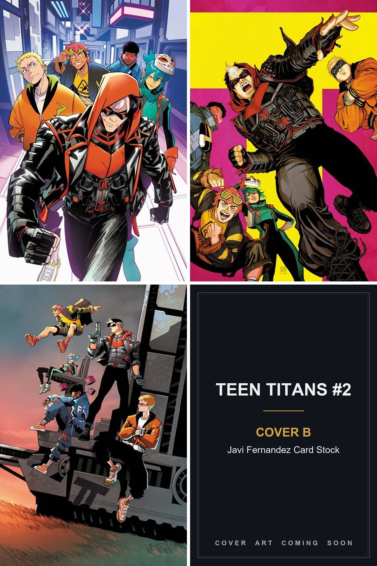 Teen Titans #2 cover collage - Cover B art coming soon