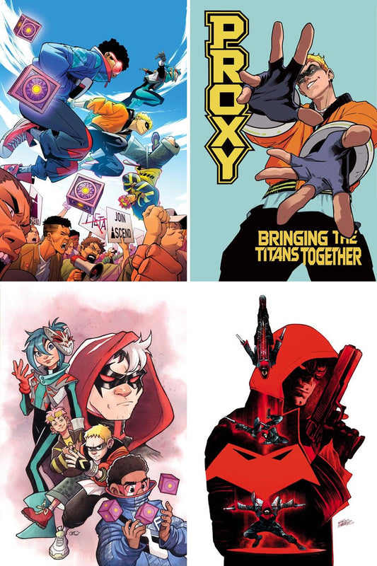 Teen Titans #4 cover collage
