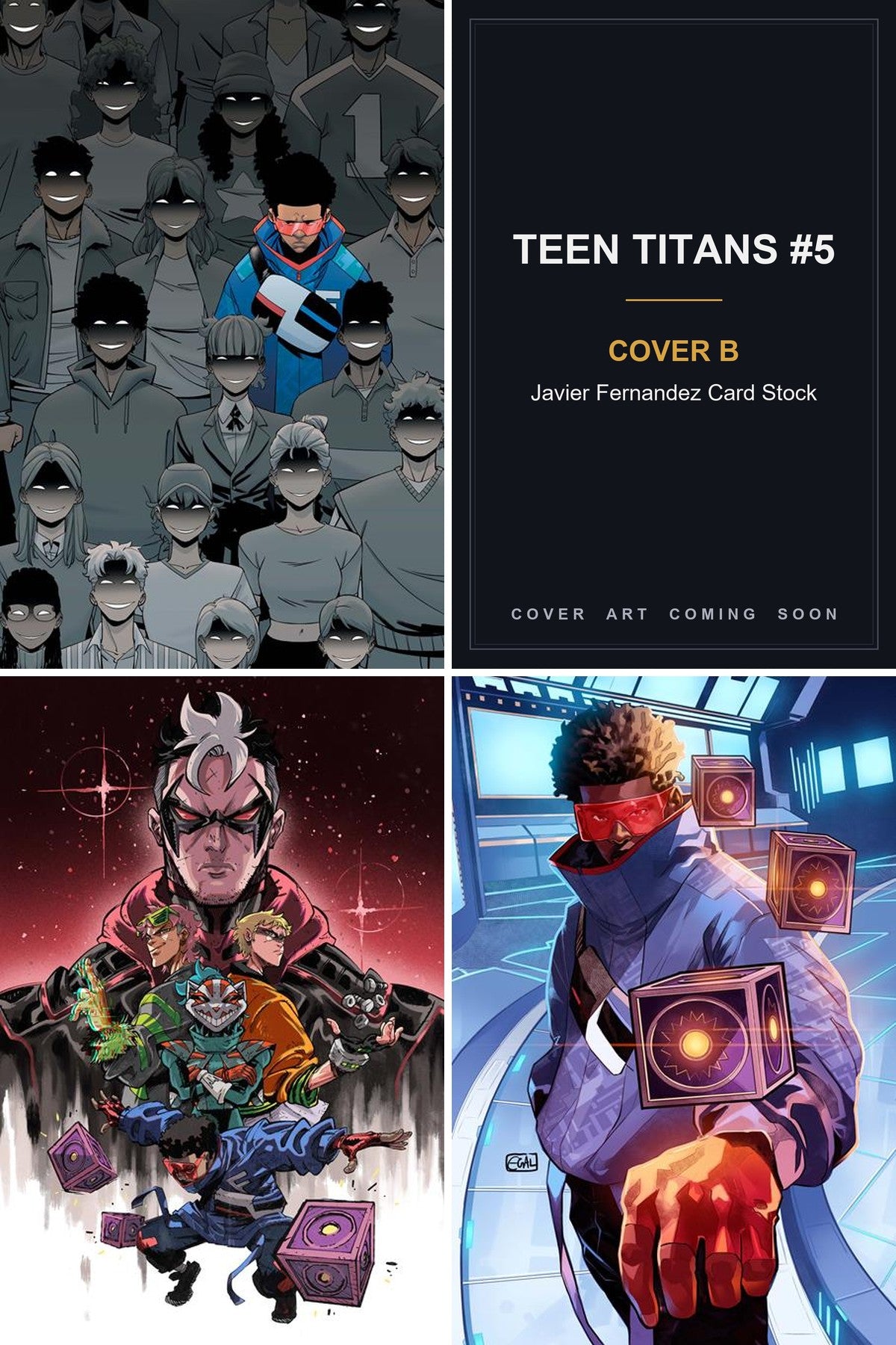 Teen Titans #5 cover collage - Cover B art coming soon