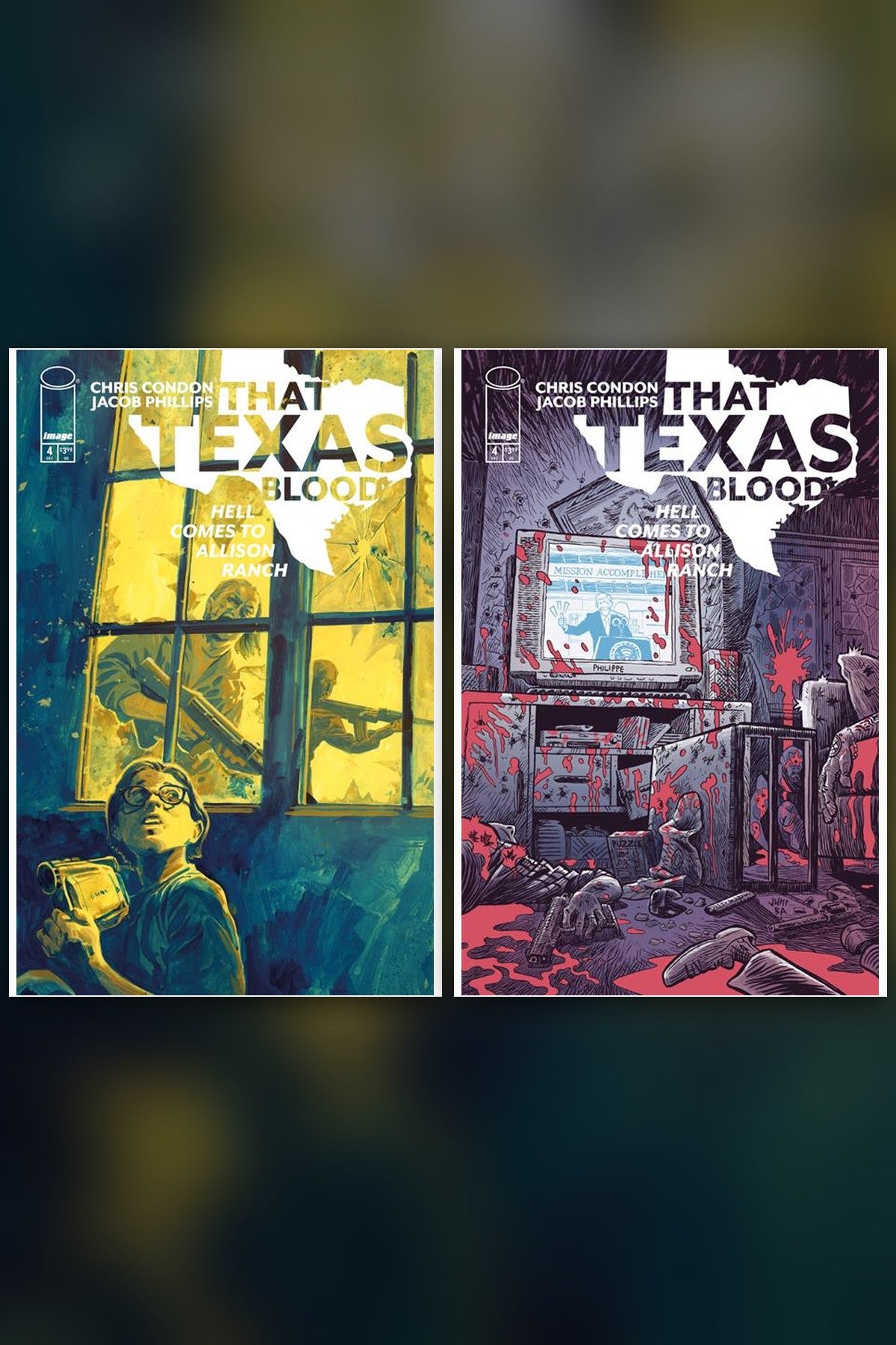 That Texas Blood: Hell Comes to Allison Ranch #4 (Of 6) cover collage