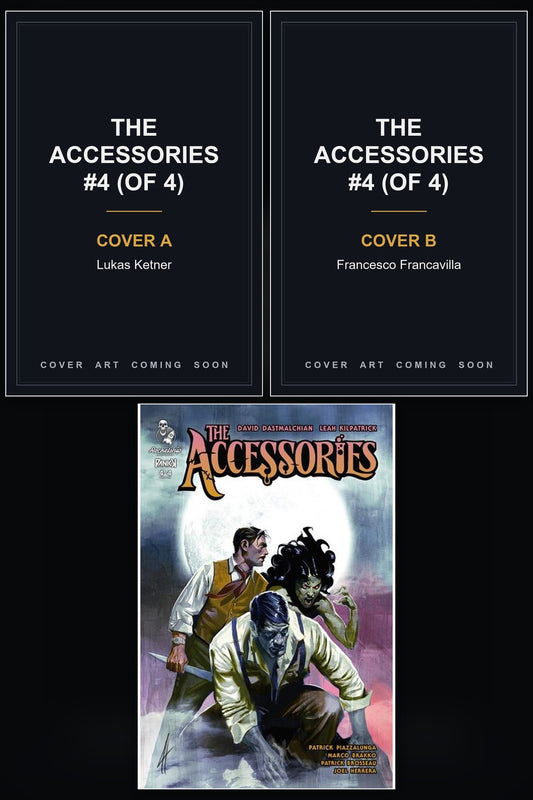 The Accessories #4 (Of 4) cover collage - Covers A & B art coming soon