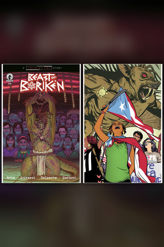 The Beast of Boriken #4 cover collage