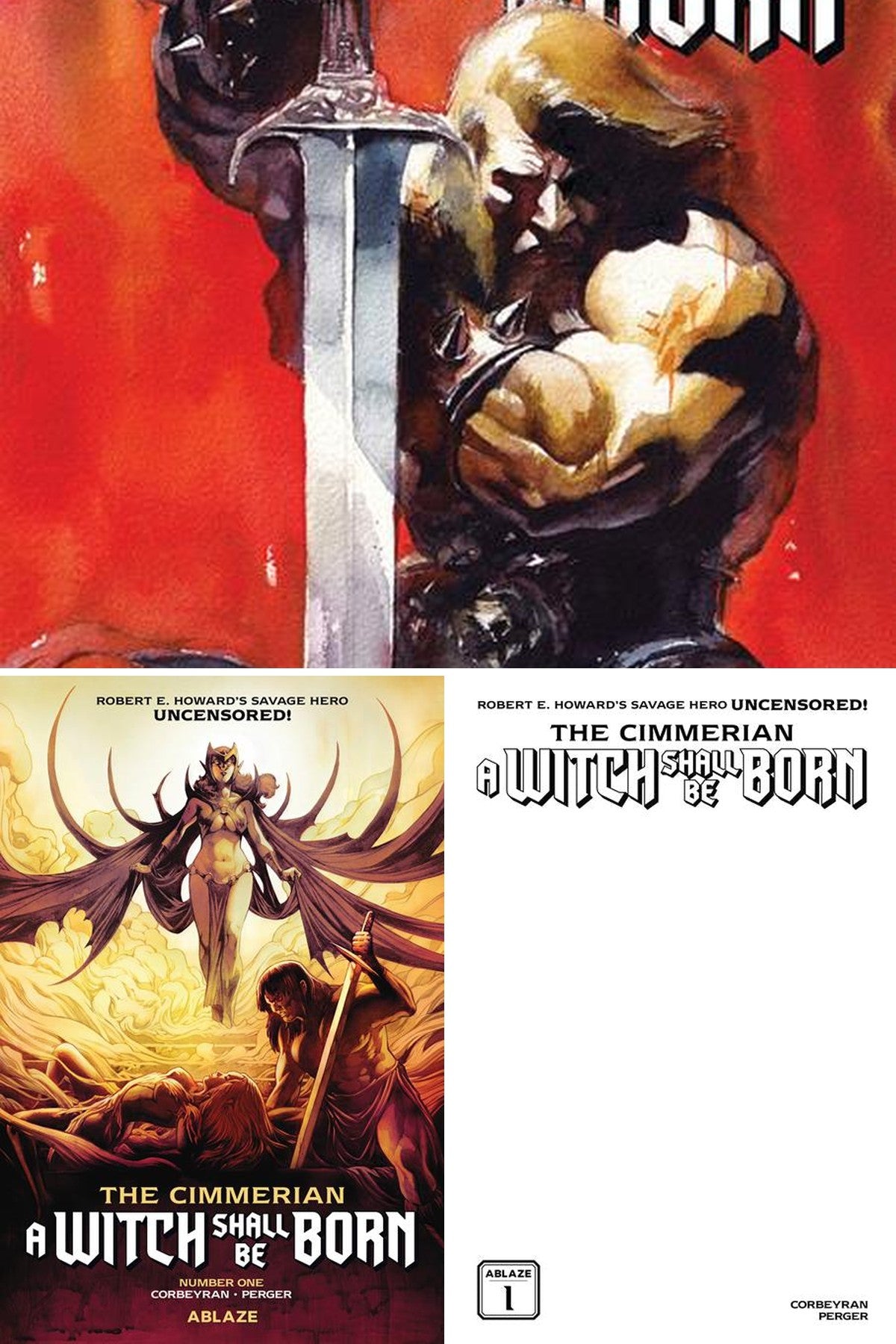 The Cimmerian: A Witch Shall Be Born #1 (Of 3) cover collage