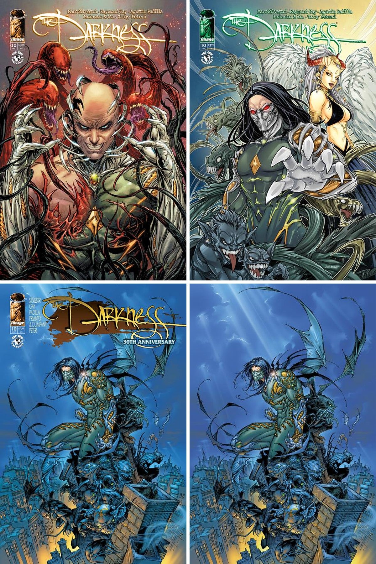 The Darkness #10 cover collage