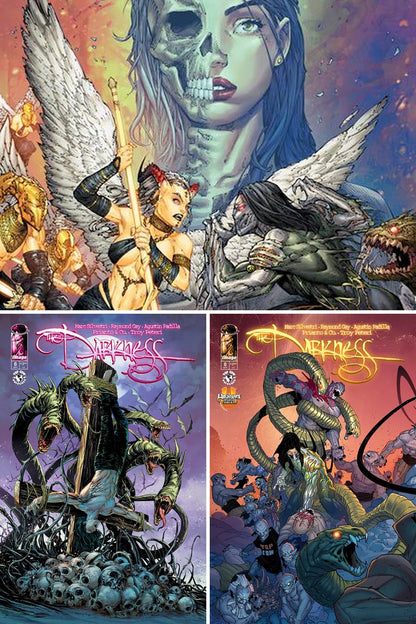 The Darkness #8 cover collage