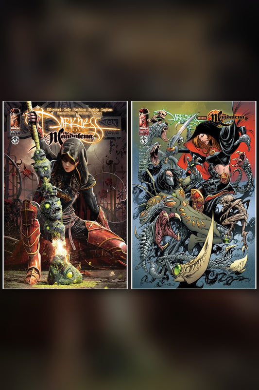 The Darkness vs. The Magdalena #1 cover collage