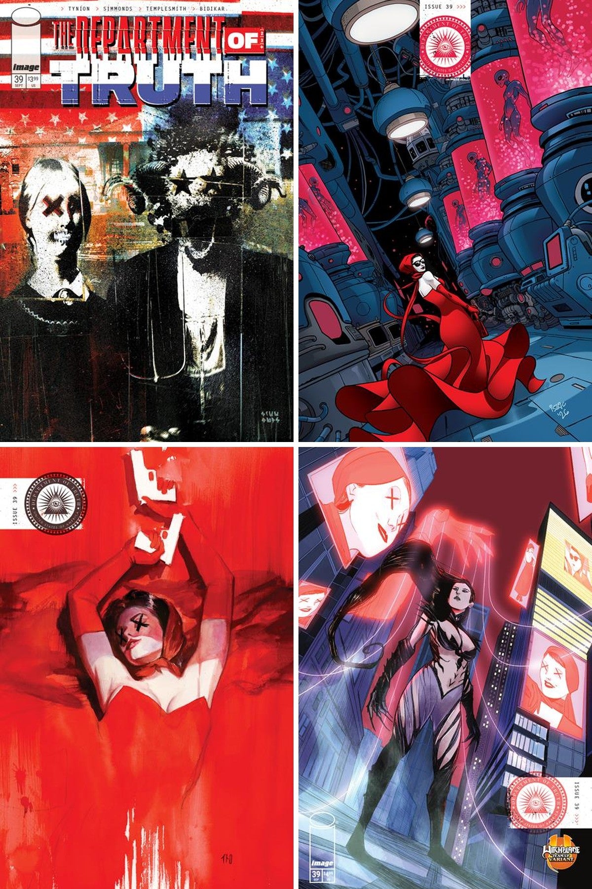 The Department Of Truth #39 cover collage