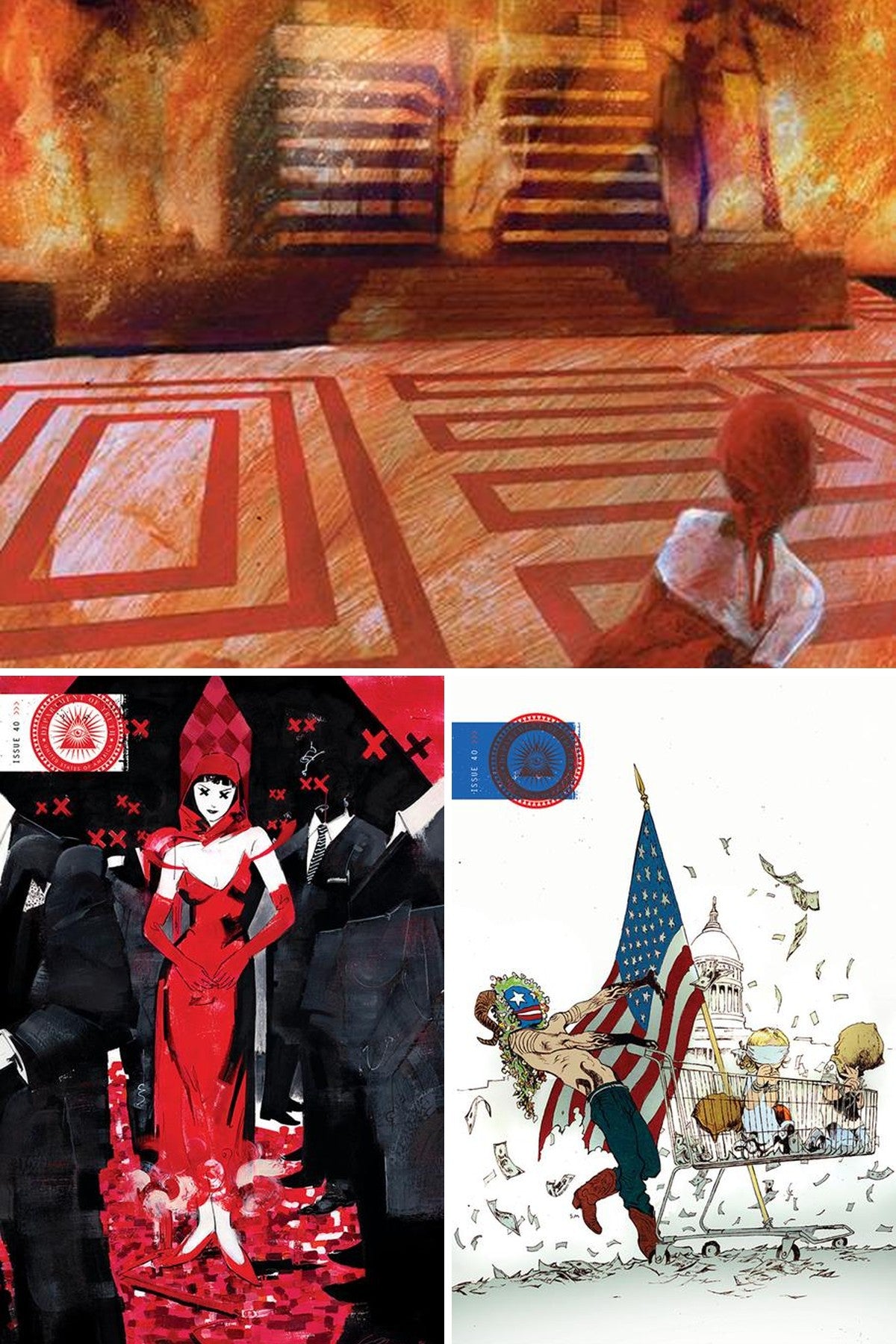 The Department Of Truth #40 cover collage