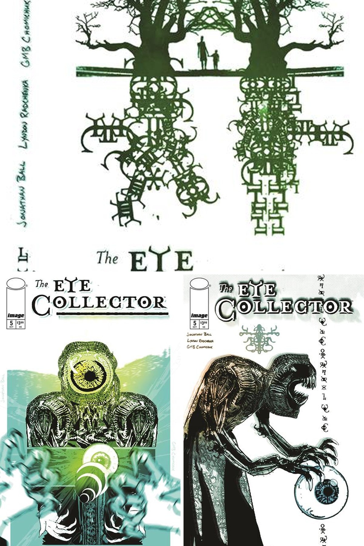 The Eye Collector #5 cover collage