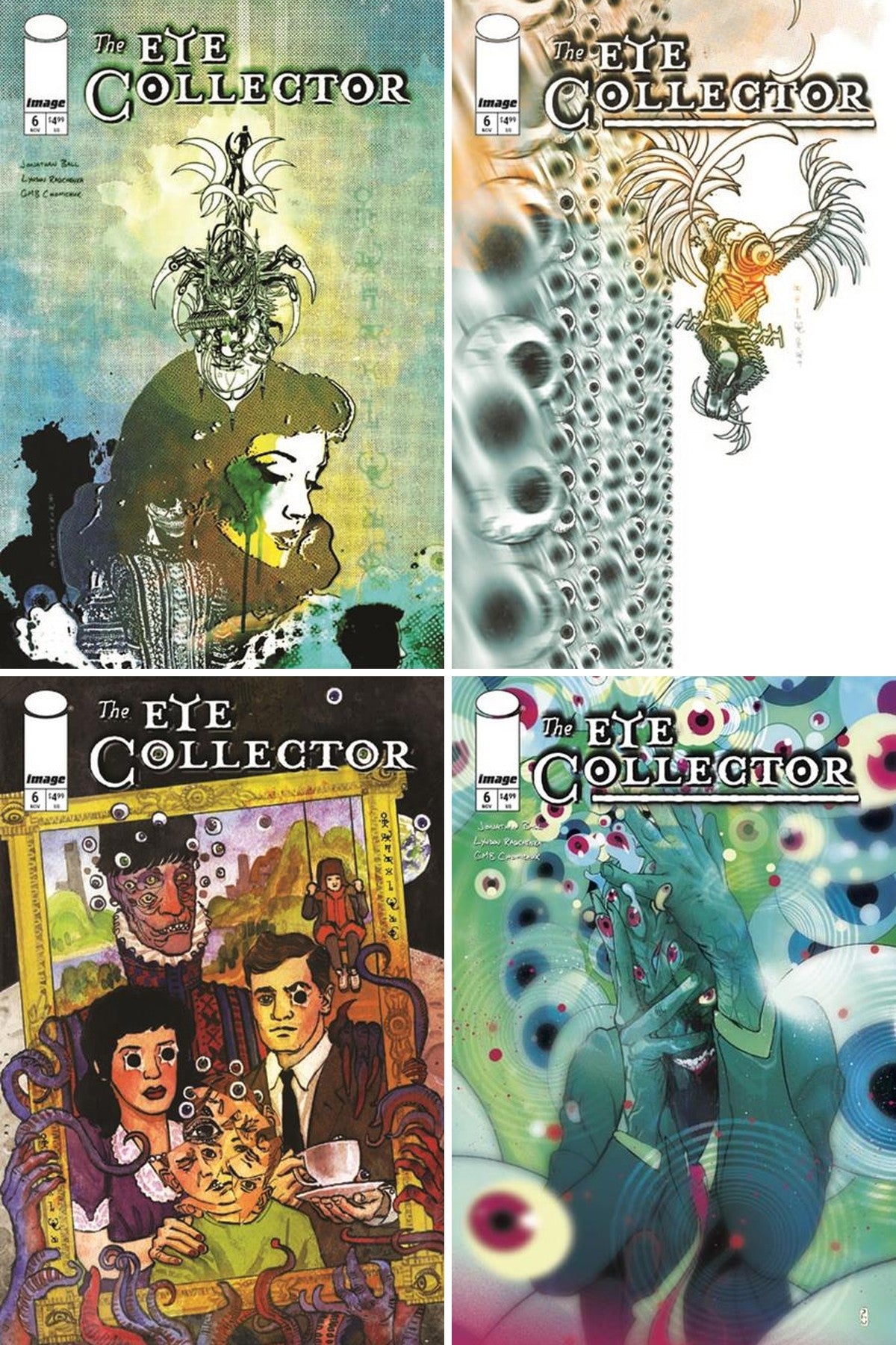 The Eye Collector #6 cover collage