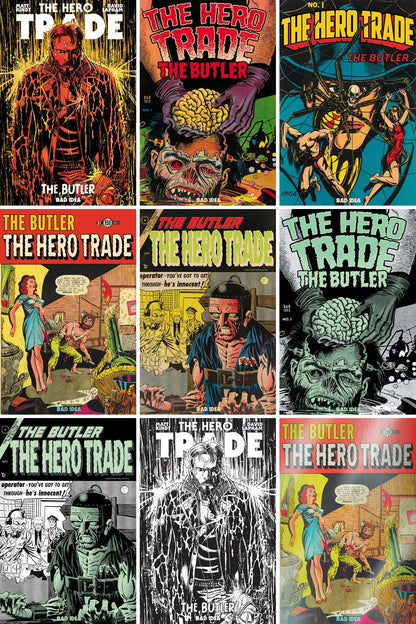 The Hero Trade The Butler #1 cover collage