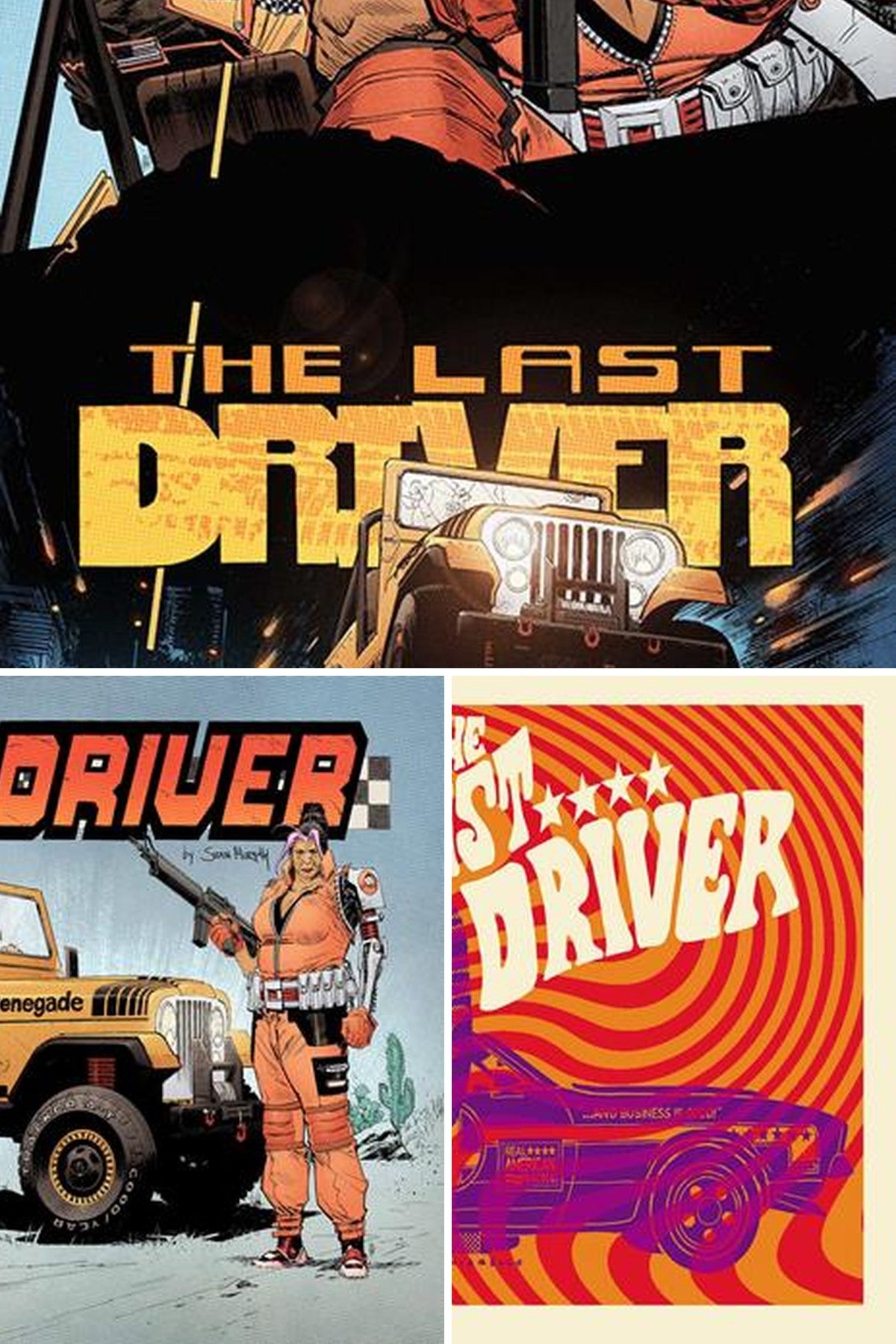 The Last Driver #3 (Of 5) cover collage