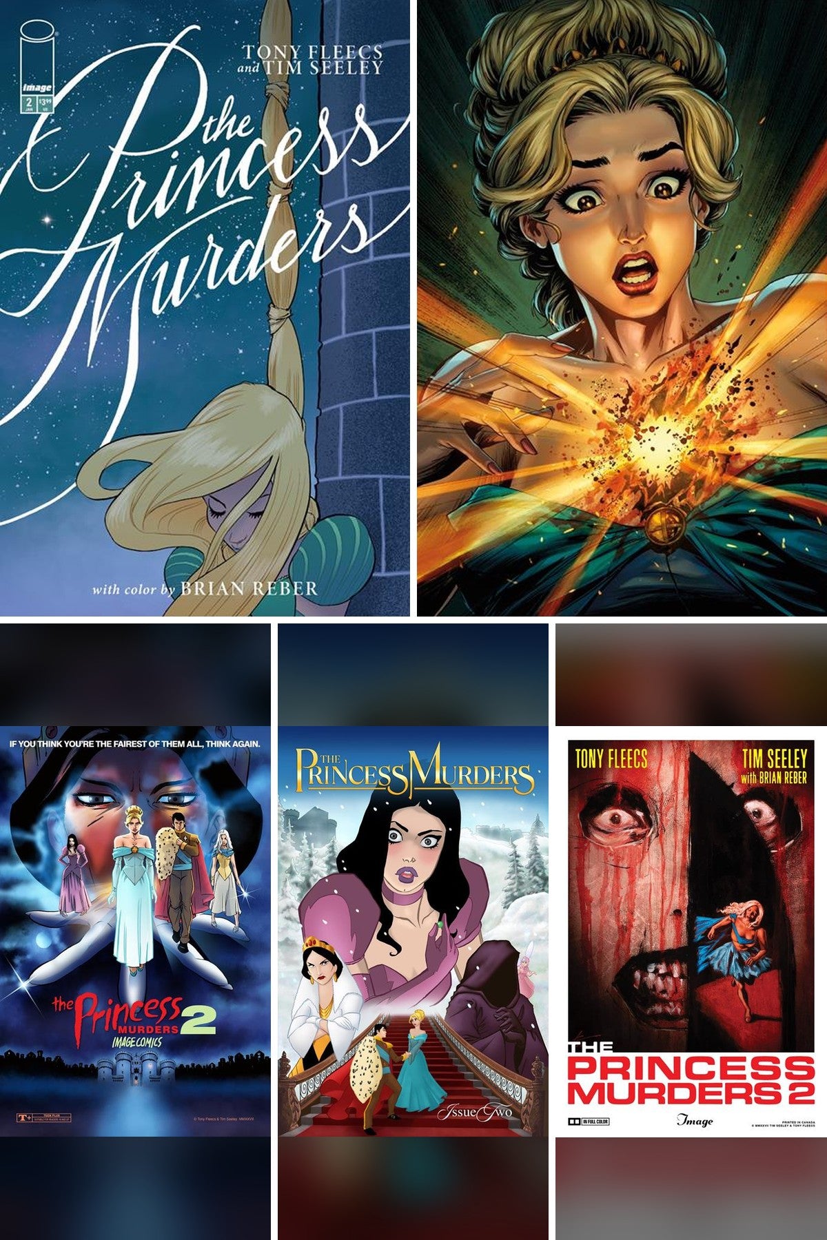 The Princess Murders #2 cover collage