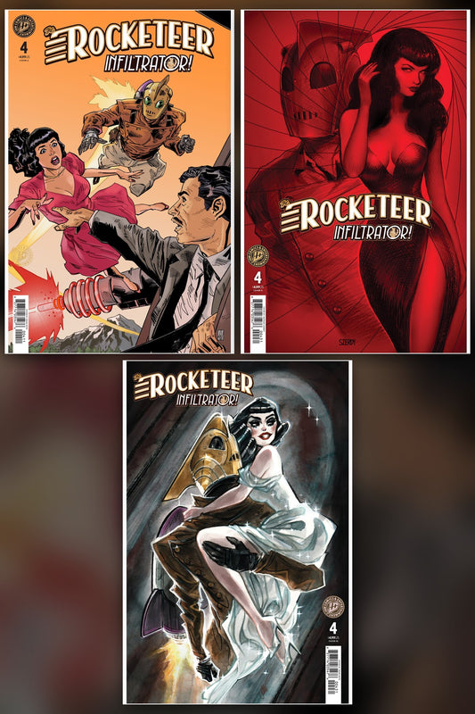 The Rocketeer: Infiltrator! #4 cover collage
