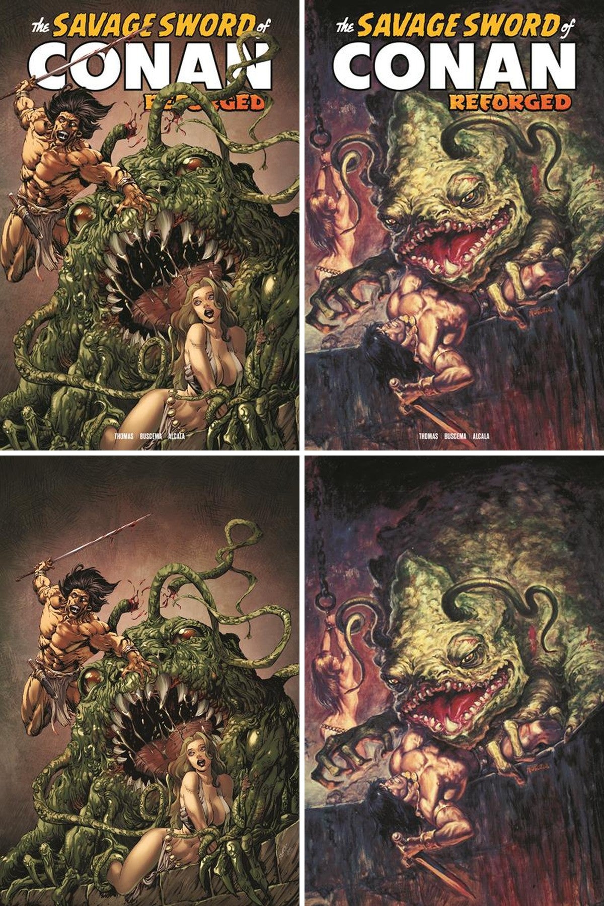 The Savage Sword Of Conan: Reforged #7 cover collage